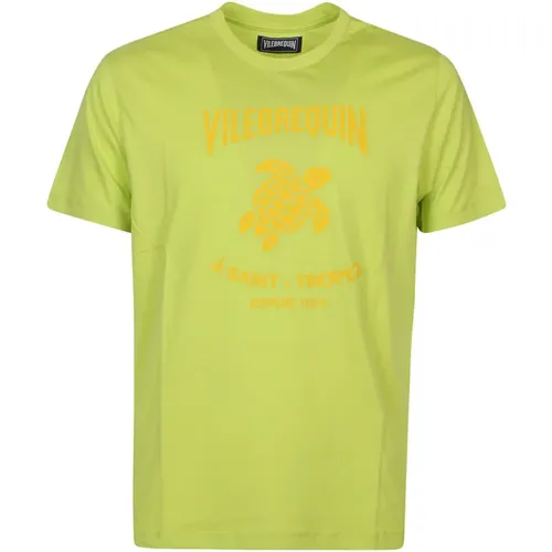 Säuregrünes Gewaschenes T-Shirt,T-Shirts - Vilebrequin - Modalova