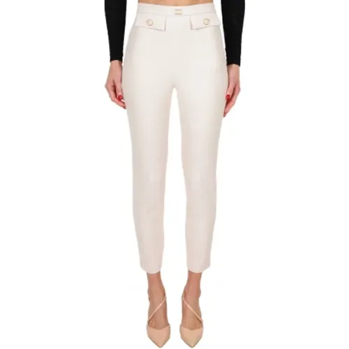 Cropped Trousers , female, Sizes: S, M, L - Elisabetta Franchi - Modalova