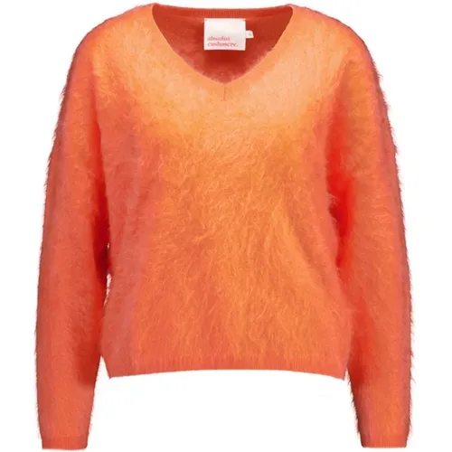 Fluffy Coral Sweater , female, Sizes: S, L, XS - Absolut Cashmere - Modalova