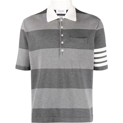 Classic Polo Shirt , male, Sizes: M, L - Thom Browne - Modalova