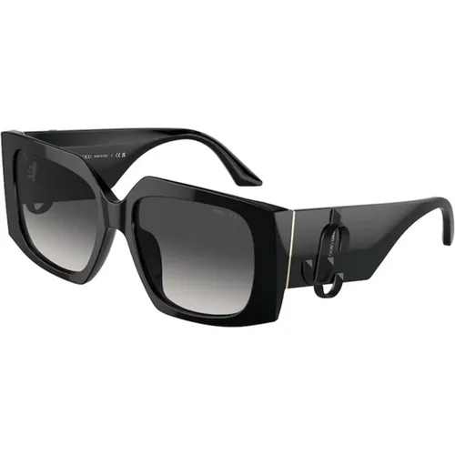 Stylische Sonnenbrille mit schwarzem Rahmen - Jimmy Choo - Modalova
