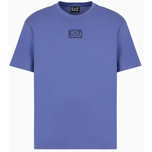Blaues Core Identity T-Shirt Herren , Herren, Größe: XL - Emporio Armani - Modalova