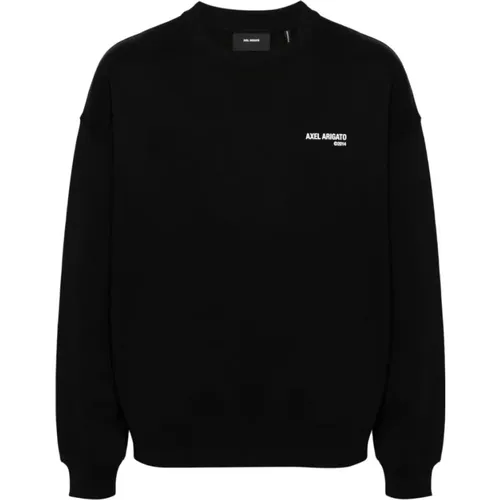 Schwarzer Baumwoll-Sweatshirt mit Logo-Print , Herren, Größe: S - Axel Arigato - Modalova