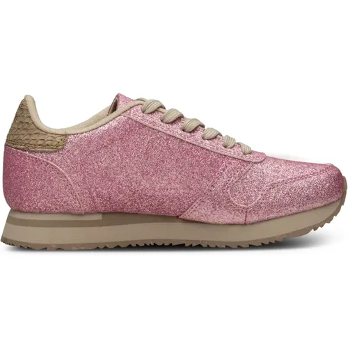 Glitter Sneakers Ydun Icon , female, Sizes: 3 UK - Woden - Modalova