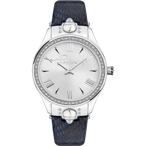 Pahia Leather Analog Watch , female, Sizes: ONE SIZE - Police - Modalova