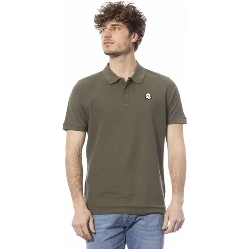 Grünes Baumwoll-Poloshirt mit Logo , Herren, Größe: 2XL - Invicta - Modalova