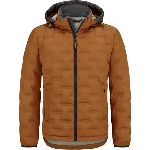 Quilted Waterproof Jacket with Detachable Hood , male, Sizes: 4XL, XL, 2XL - Milestone - Modalova