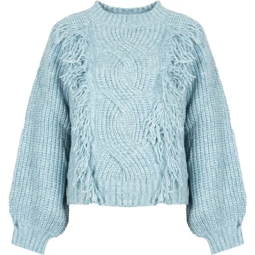 Stilvoller Fransensweater , Damen, Größe: M - Silvian Heach - Modalova