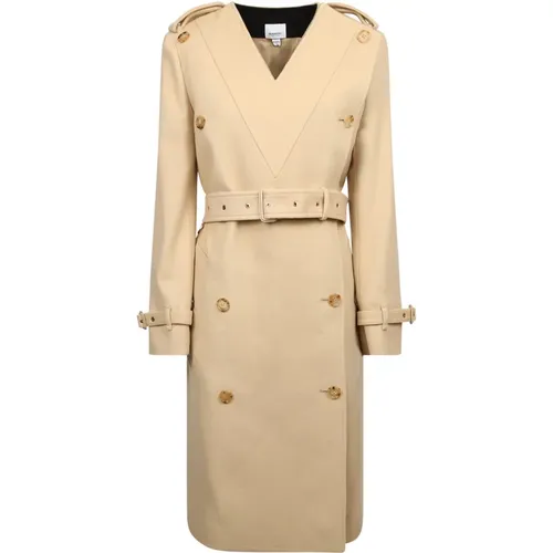 Elegant Wool Blend Dress , female, Sizes: 2XS - Burberry - Modalova