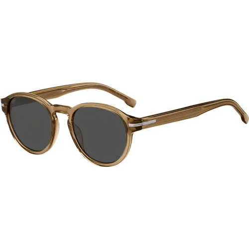 Boss Sunglasses /Grey , male, Sizes: 52 MM - Hugo Boss - Modalova