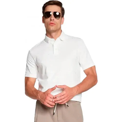 Polo mit bedruckten Logos , Herren, Größe: S - Armani - Modalova