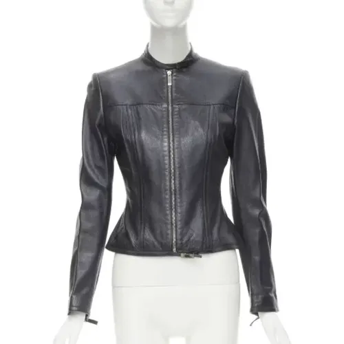 Pre-owned Leather outerwear , female, Sizes: XS - Gucci Vintage - Modalova