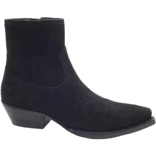 Pre-owned Suede boots , female, Sizes: 2 UK - Saint Laurent Vintage - Modalova