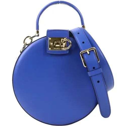 Leather Gancini Handbag , female, Sizes: ONE SIZE - Salvatore Ferragamo Pre-owned - Modalova