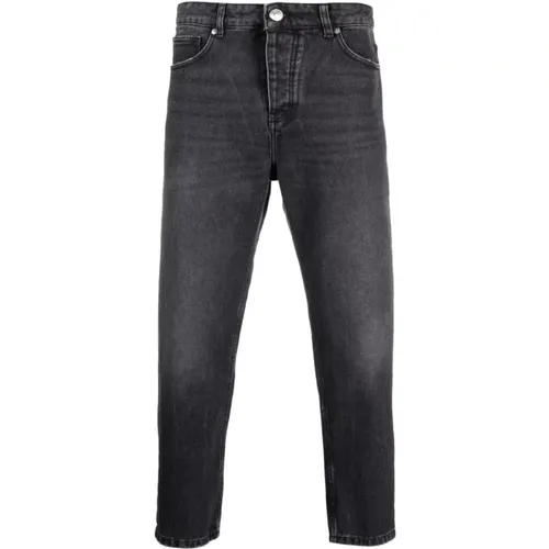 Tapered Fit Jeans, Size 36, Grey , male, Sizes: W30 - Ami Paris - Modalova
