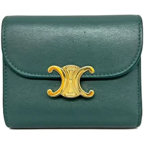 Pre-owned Leather wallets , female, Sizes: ONE SIZE - Celine Vintage - Modalova