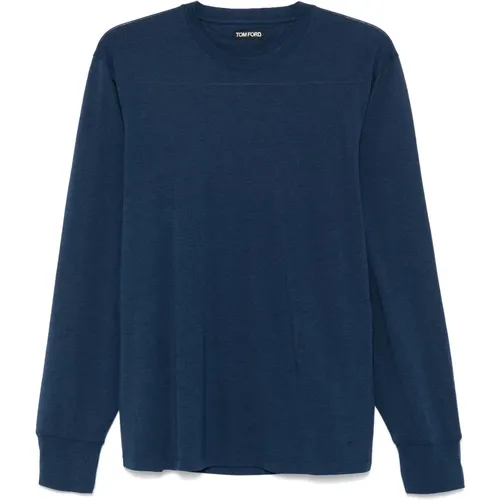 Rundhals-Sweatshirt aus Lyocell/Baumwolle - Tom Ford - Modalova