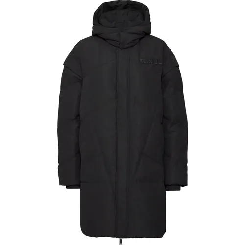 Gepolsterte Lange Jacke Schwarz , Damen, Größe: XS - Ball - Modalova