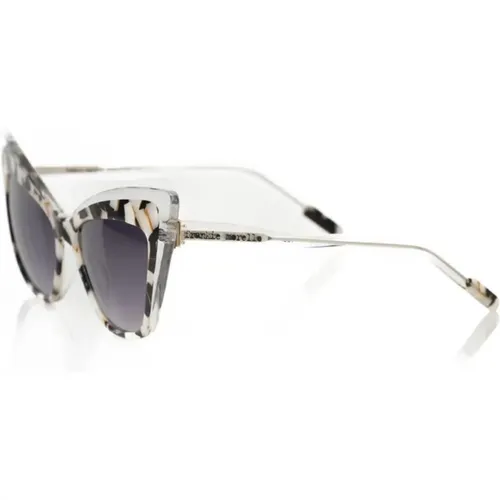 Cat Eye Sonnenbrille Schwarz Perlmutt - Frankie Morello - Modalova