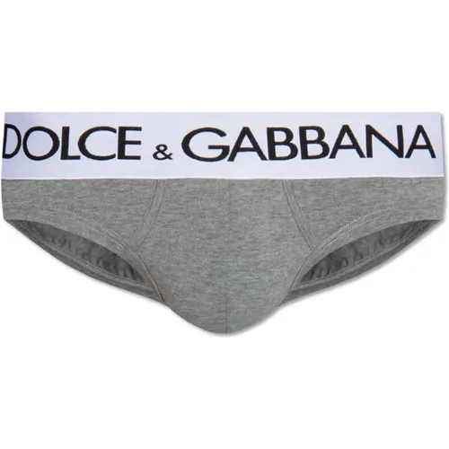 Briefs with logo , male, Sizes: 2XL, L, XL - Dolce & Gabbana - Modalova