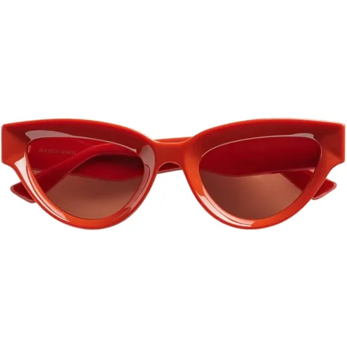 Damen Cateye Sonnenbrille in , Damen, Größe: ONE Size - Bottega Veneta - Modalova