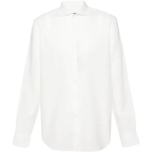 Linen shirt , male, Sizes: XL, 2XL - Canali - Modalova