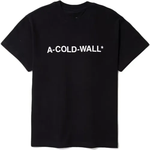 Essentielles Logo T-Shirt Schwarz - A-Cold-Wall - Modalova