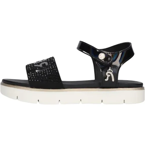 Schwarze Sandalen mit Strass-Steinen - Replay - Modalova