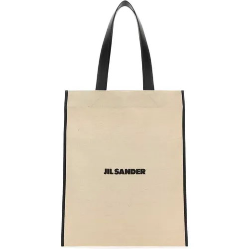 Canvas Shopping Bag , female, Sizes: ONE SIZE - Jil Sander - Modalova