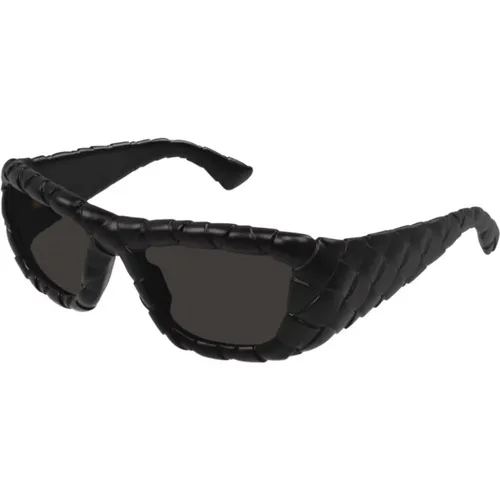 Rectangular Sunglasses with Intrecciato Motif , female, Sizes: ONE SIZE - Bottega Veneta - Modalova