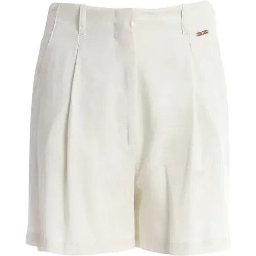 High-Waisted Shorts with Wide Belt , female, Sizes: XS, M, S, 2XS - Fracomina - Modalova