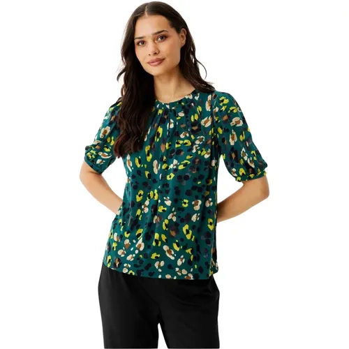 Grüne Grazia Bluse mit Puffärmeln - IN FRONT - Modalova