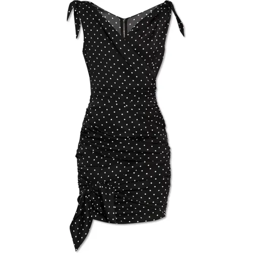 Kleid mit Polka Dot-Muster - Dolce & Gabbana - Modalova