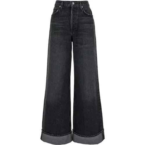 Graue Damen Jeans , Damen, Größe: W27 - Agolde - Modalova