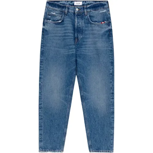 Straight Jeans , male, Sizes: W30, W31, W32, W28 - Amish - Modalova