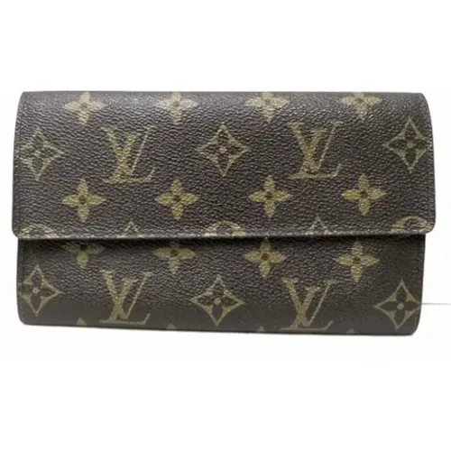 Pre-owned Canvas wallets , female, Sizes: ONE SIZE - Louis Vuitton Vintage - Modalova