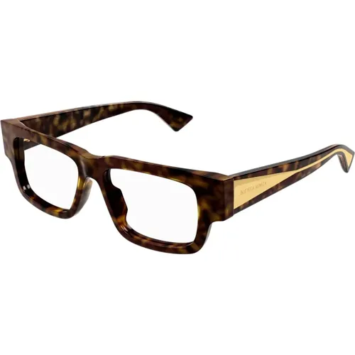 Braun/Havanna Optische Brille Stilvolles Design , Damen, Größe: 51 MM - Bottega Veneta - Modalova