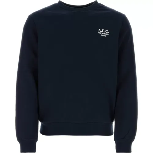 Midnight Cotton Sweatshirt , male, Sizes: S, L - A.p.c. - Modalova