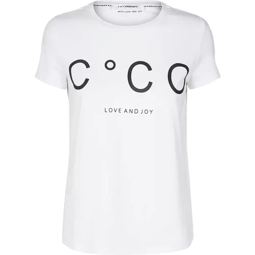 Damen Coco Signature T-Shirt , Damen, Größe: S - Co'Couture - Modalova