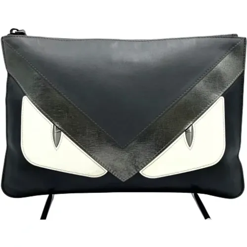 Pre-owned Leather clutches , female, Sizes: ONE SIZE - Fendi Vintage - Modalova