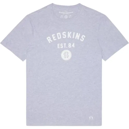 Bedrucktes Logo-T-Shirt - Grau , Herren, Größe: L - Redskins - Modalova