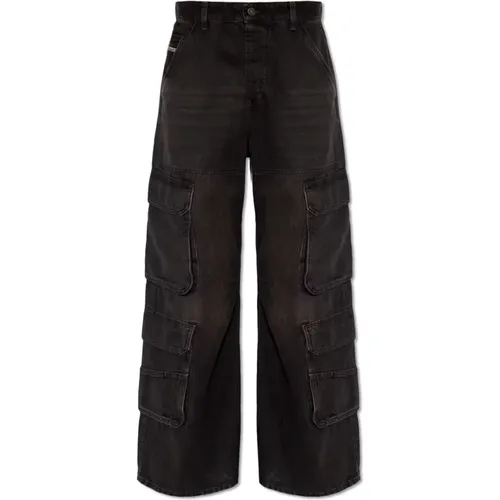 D-Sire-Cargo-D jeans , Damen, Größe: W24 L30 - Diesel - Modalova