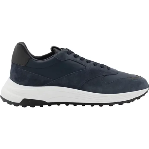 Marineblaue Sneakers für Männer , Herren, Größe: 44 EU - Hogan - Modalova