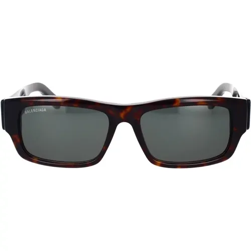 Rectangular Sunglasses with Maxi Logo , unisex, Sizes: 57 MM - Balenciaga - Modalova