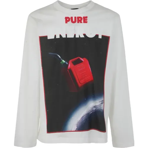 Sophisticated Crane Long Sleeve T-Shirt , male, Sizes: S, L, XS, M - Diesel - Modalova