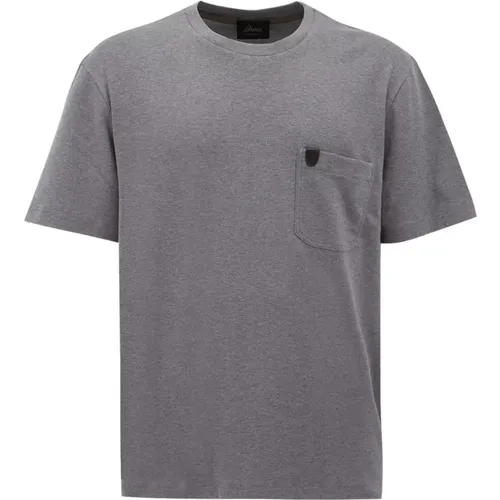 T-Shirts , Herren, Größe: L - Brioni - Modalova