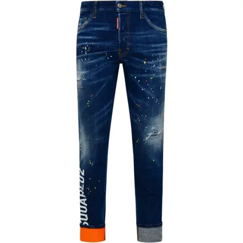 Slim-Fit Cool Guy Jeans , Herren, Größe: S - Dsquared2 - Modalova