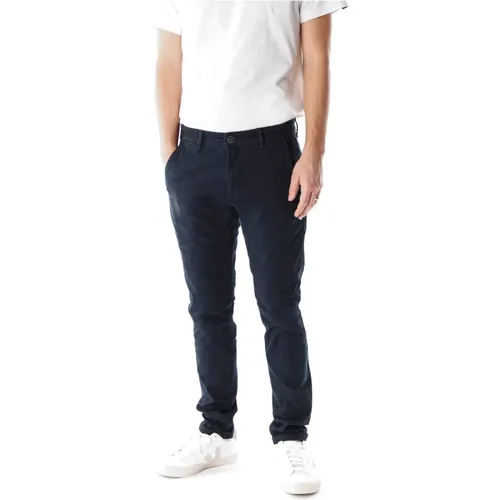 De Gênes, Slim Tapered Chinohose , Herren, Größe: W29 - Blue de Gênes - Modalova