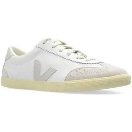 Weißer Kamel Volley Sneaker , Damen, Größe: 43 EU - Veja - Modalova