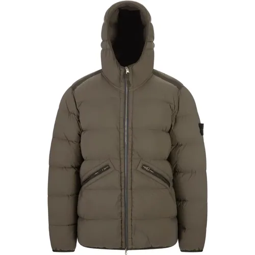 Hooded Down Jacket , male, Sizes: XL - Stone Island - Modalova